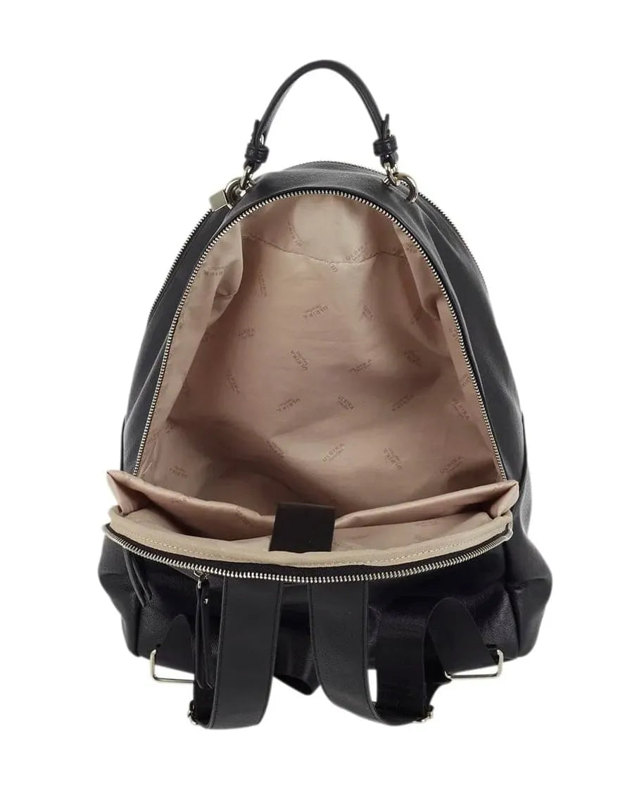 Ulrika Design Noos Läderryggsäck Stor 30x39x14 cm - Svart